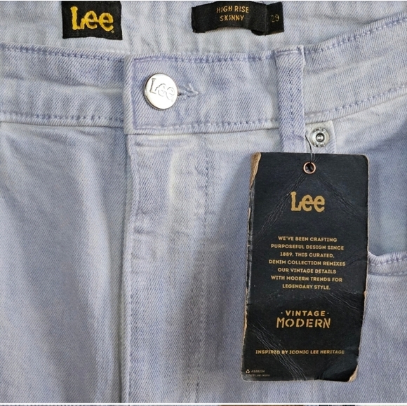 NWT LEE HIGH RISE SKINNY WOMEN'S JEANS SIZE 29 - Picture 7 of 8
